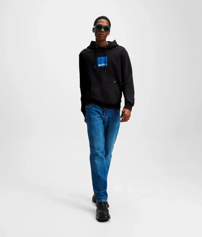 SUDADERA CON CAPUCHA KLJ BOX LOGO