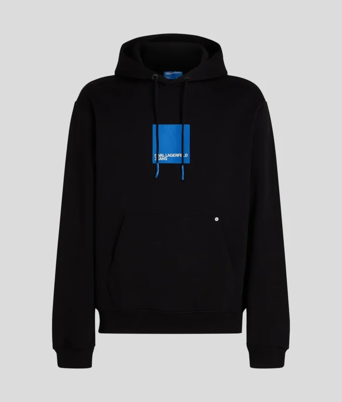 SUDADERA CON CAPUCHA KLJ BOX LOGO