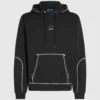 Sudadera con capucha y costuras en contraste