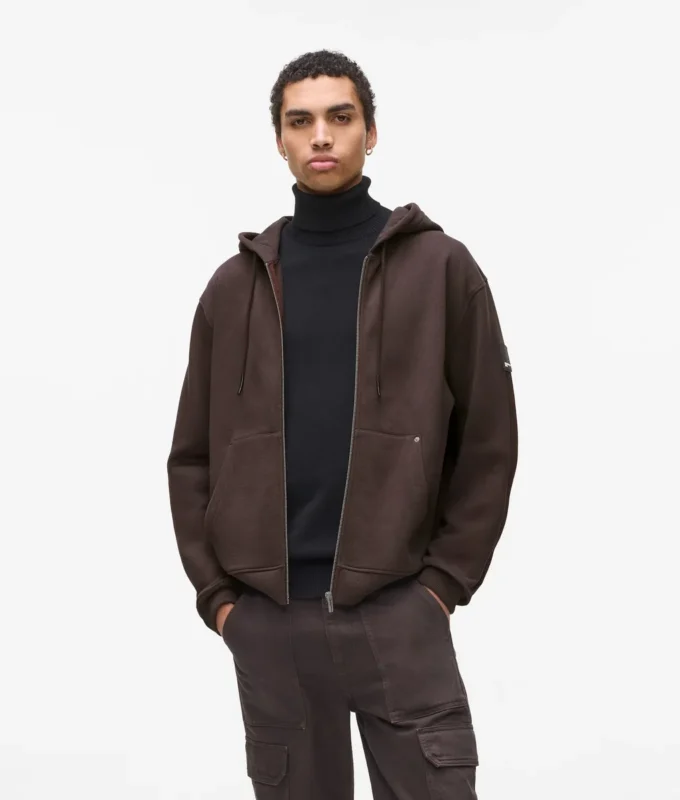Sudadera con capucha y cremallera