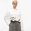 Sudadera con capucha y dobladillo Signature