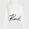 Sudadera con capucha y dobladillo Signature