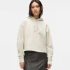 Sudadera con capucha y monograma con tachuelas