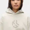 Sudadera con capucha y monograma con tachuelas