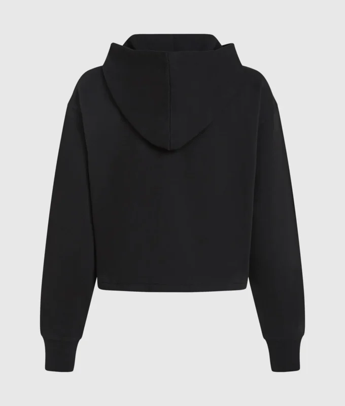 Sudadera con capucha y monograma con tachuelas