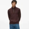 Sudadera con cremallera de un cuarto