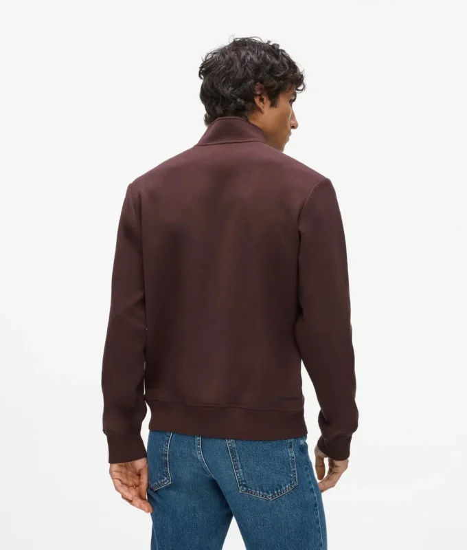 Sudadera con cremallera de un cuarto