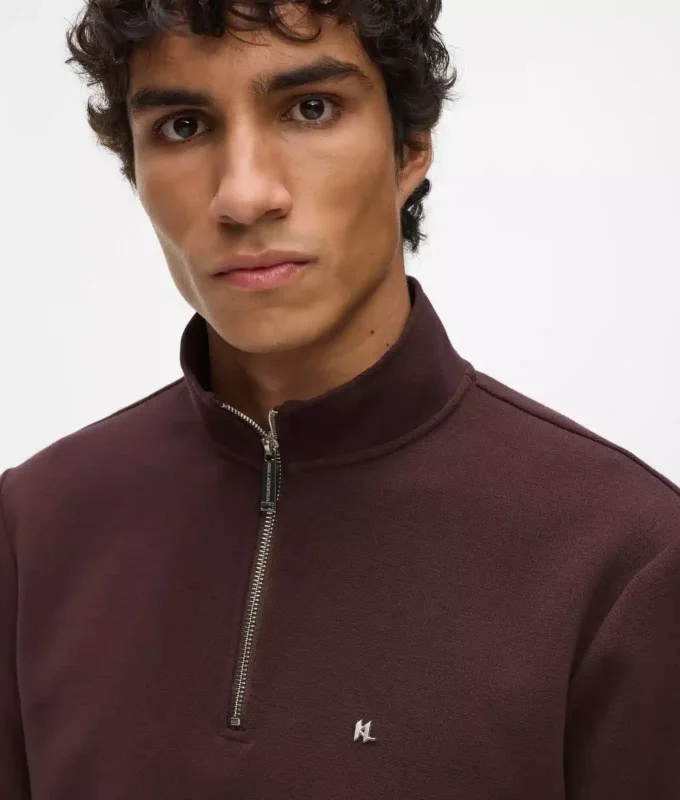 Sudadera con cremallera de un cuarto