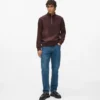 Sudadera con cremallera de un cuarto
