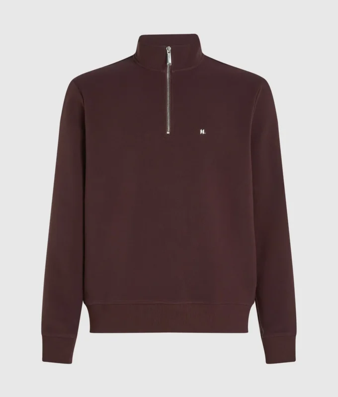 Sudadera con cremallera de un cuarto