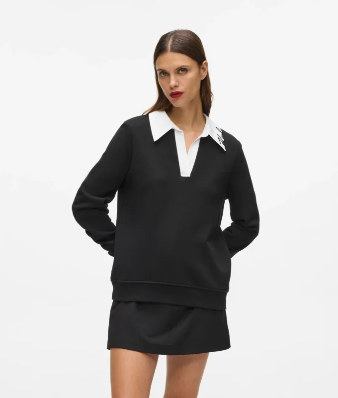 Sudadera con cuello característico