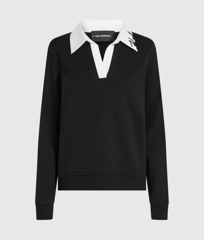 Sudadera con cuello característico