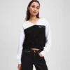 SUDADERA CON CUELLO EN V