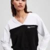 SUDADERA CON CUELLO EN V