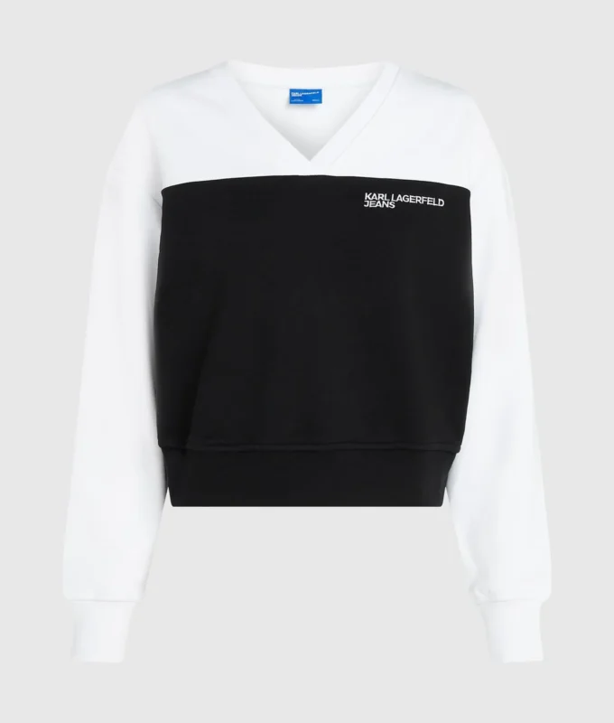 SUDADERA CON CUELLO EN V
