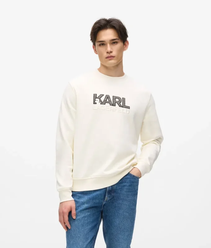 Sudadera con cuello redondo y logotipo