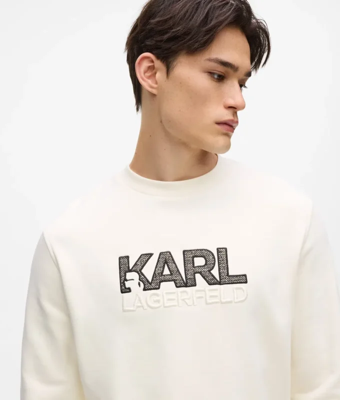 Sudadera con cuello redondo y logotipo
