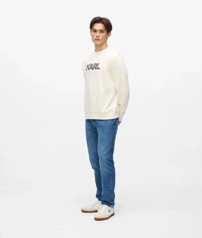 Sudadera con cuello redondo y logotipo