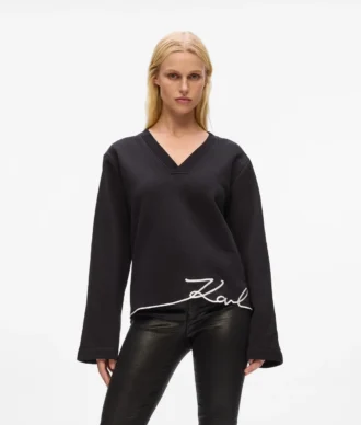 Sudadera con dobladillo característico