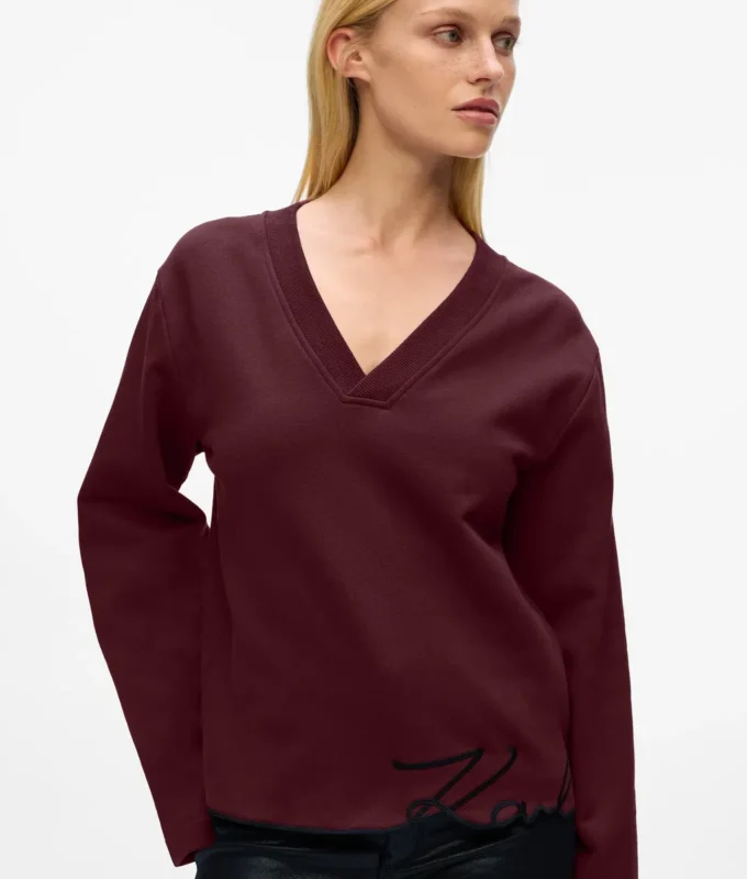 Sudadera con dobladillo característico