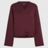 Sudadera con dobladillo característico