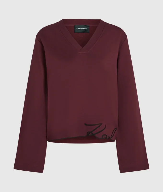 Sudadera con dobladillo característico