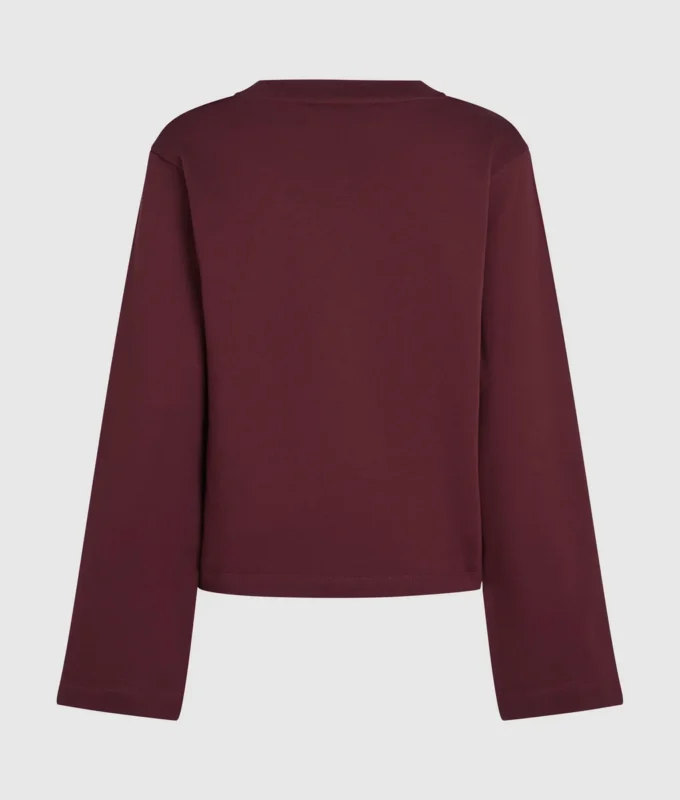 Sudadera con dobladillo característico