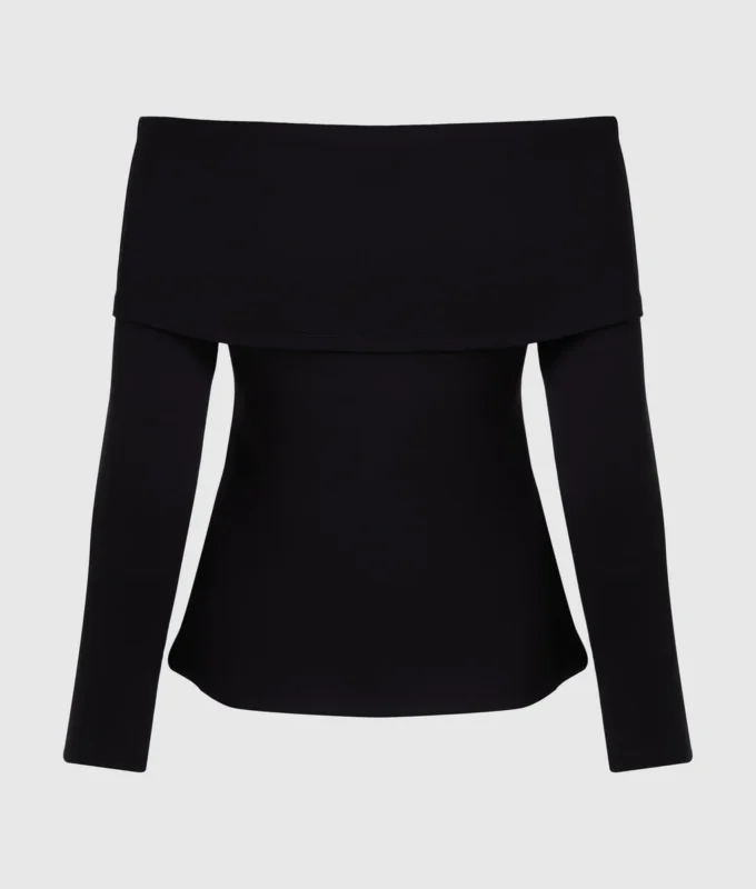 Sudadera con hombros descubiertos
