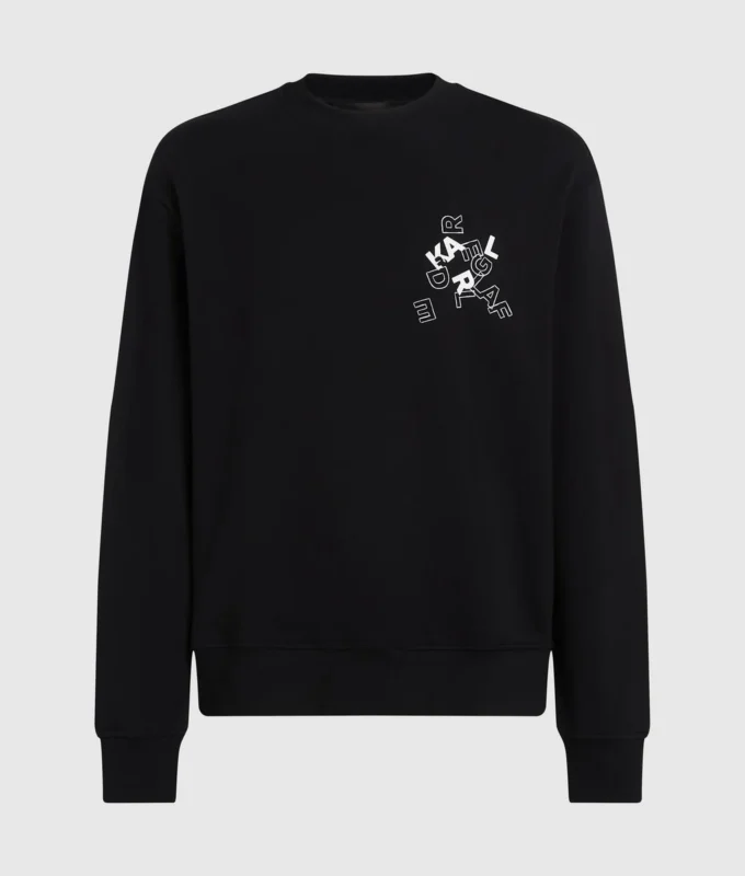 Sudadera con letras del logotipo