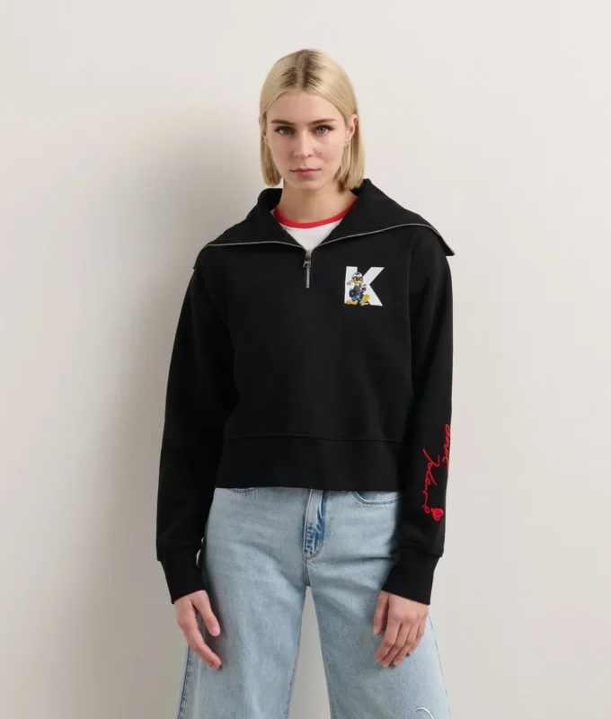 SUDADERA CON MEDIA CREMALLERA DISNEY X KL