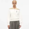 Sudadera con media cremallera y dibujo de París