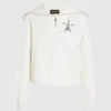 Sudadera con media cremallera y dibujo de París