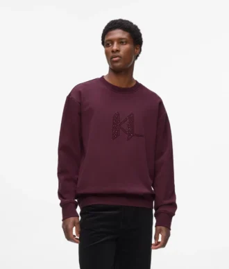 Sudadera con monograma de lentejuelas