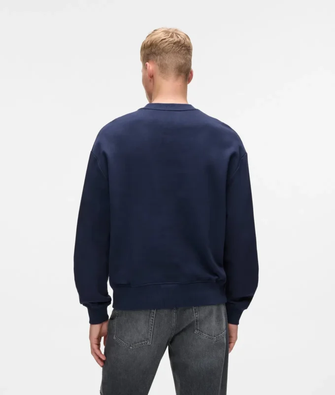 Sudadera con monograma en relieve