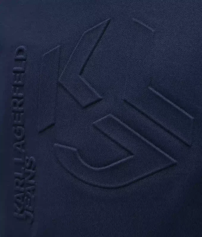 Sudadera con monograma en relieve