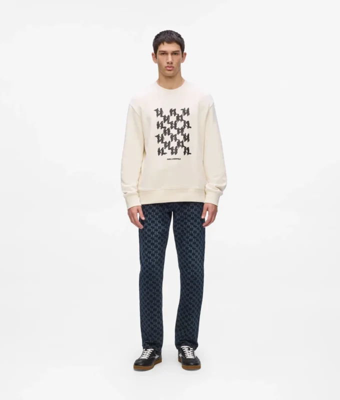 Sudadera con monograma gráfico