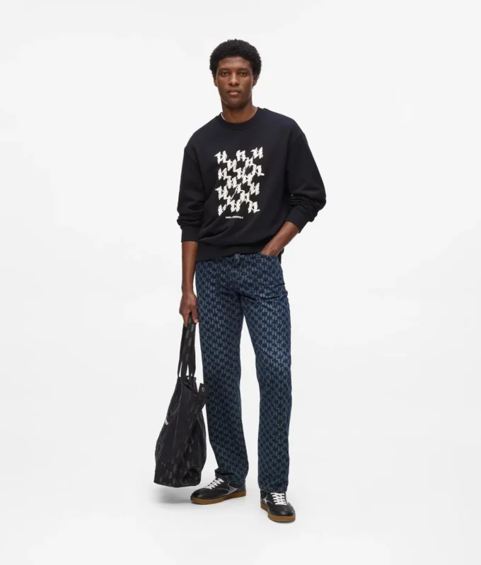 Sudadera con monograma gráfico