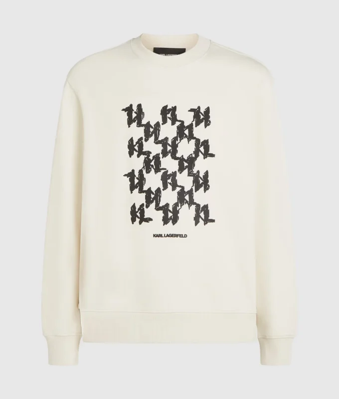 Sudadera con monograma gráfico