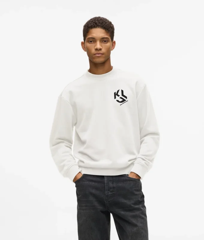 Sudadera con parche monograma
