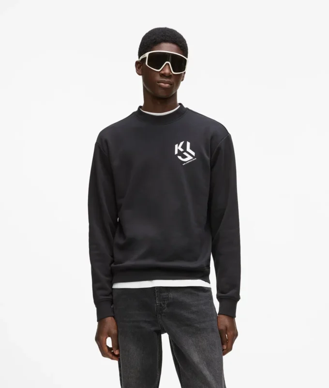 Sudadera con parche monograma
