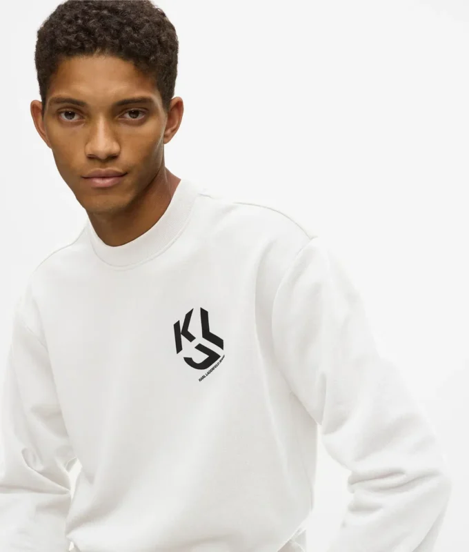Sudadera con parche monograma