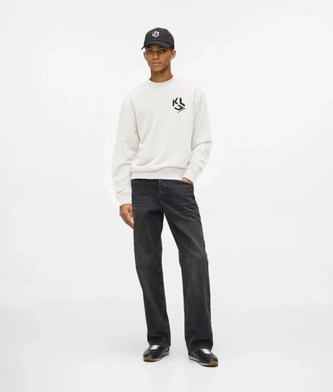Sudadera con parche monograma