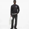 Sudadera con parche monograma