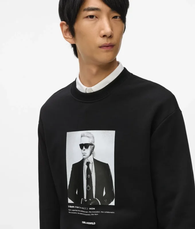 Sudadera con retrato de Karl