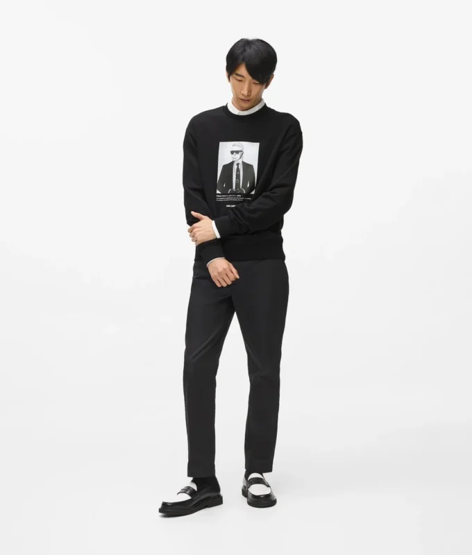 Sudadera con retrato de Karl