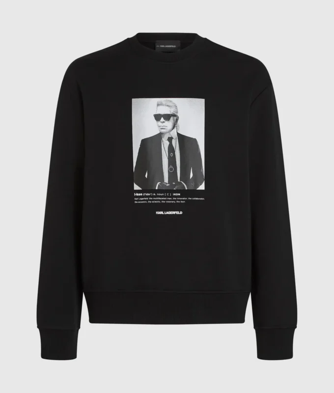 Sudadera con retrato de Karl