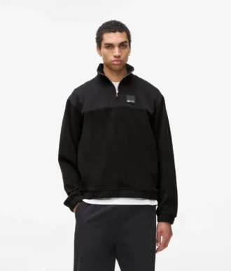 Sudadera de felpa con media cremallera