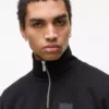 Sudadera de felpa con media cremallera