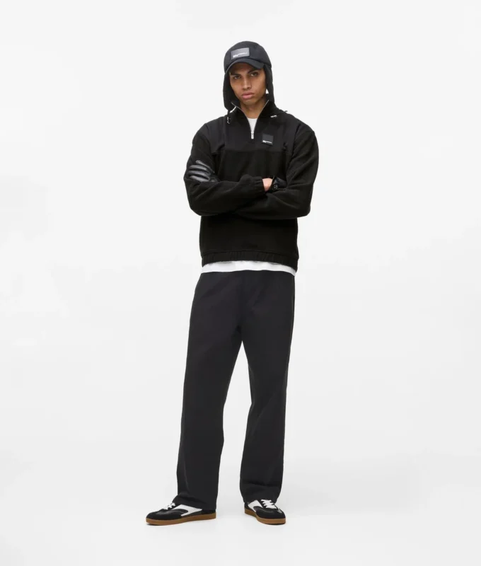 Sudadera de felpa con media cremallera