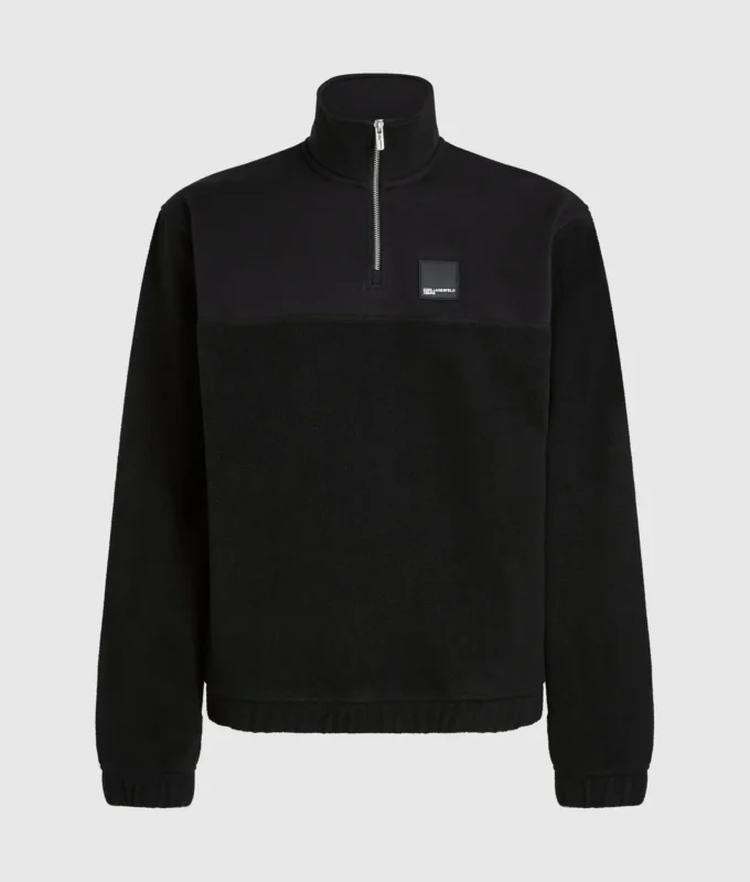 Sudadera de felpa con media cremallera